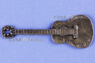 Декоративный элемент для творчества из металла "Гитара"  - купить в Рязани. Цена: 19.99 руб.