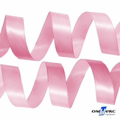 050-нежно-розовый Лента атласная упаковочная (В) 85+/-5гр/м2, шир.25 мм (1/2), 25+/-1 м - купить в Рязани. Цена: 53.96 руб.