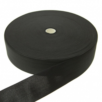 Резинка 35 мм (40 м)  черная бобина - купить в Рязани. Цена: 395.72 руб.