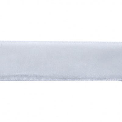 Лента бархатная нейлон, шир.12 мм, (упак. 45,7м), цв.01-белый - купить в Рязани. Цена: 457.61 руб.