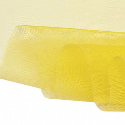 Фатин жесткий 16-68, 22 гр/м2, шир.180см, цвет жёлтый - купить в Рязани. Цена 89.29 руб.