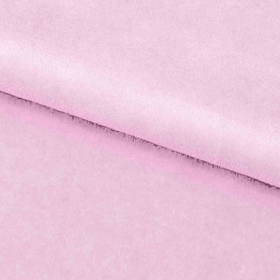 Велюр JS LIGHT 1, 220 гр/м2, шир.150 см, (3,3 м/кг), цвет бл.розовый - купить в Рязани. Цена 1 055.34 руб.