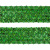 Тесьма с пайетками D4, шир. 35 мм/уп. 25+/-1 м, цвет зелёный - купить в Рязани. Цена: 1 308.30 руб.