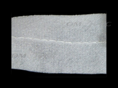 WS7225-прокладочная лента усиленная швом для подгиба 30мм-белая (50м) - купить в Рязани. Цена: 16.71 руб.