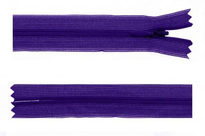 Молния потайная Т3 866, 50 см, капрон, цвет фиолетовый - купить в Рязани. Цена: 8.62 руб.