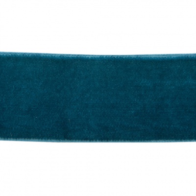 Лента бархатная нейлон, шир.25 мм, (упак. 45,7м), цв.65-изумруд - купить в Рязани. Цена: 981.09 руб.