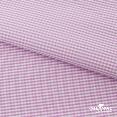 Ткань сорочечная Клетка Виши, 115 г/м2, 58% пэ,42% хл, шир.150 см, цв.1-розовый, (арт.111) - купить в Рязани. Цена 306.69 руб.