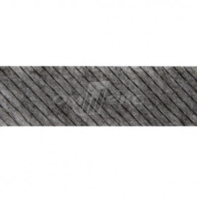 KQ217N -прок.лента нитепрошивная по косой 15мм графит 100м - купить в Рязани. Цена: 2.24 руб.