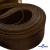 Регилиновая лента, шир.80мм, (уп.25 ярд), цв.- коричневый - купить в Рязани. Цена: 648.89 руб.
