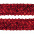 Тесьма с пайетками 3, шир. 35 мм/уп. 25+/-1 м, цвет красный - купить в Рязани. Цена: 1 308.30 руб.