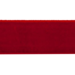 Лента бархатная нейлон 25мм 45 красный (1)