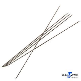 Спицы чулочные С-62 ф-1.8 мм, 19.5 см (5шт) сталь  цв. никель (1)