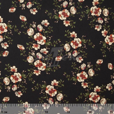Плательная ткань "Фламенко" 3.1, 80 гр/м2, шир.150 см, принт растительный - купить в Рязани. Цена 239.03 руб.
