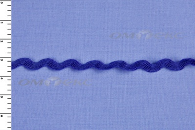 Тесьма плетеная "Вьюнчик"/синий - купить в Рязани. Цена: 40.72 руб.