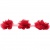 Тесьма плетеная "Рюш", упак. 9,14 м, цвет красный - купить в Рязани. Цена: 46.82 руб.