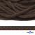 Шнур плетеный d-6 мм, 70% хлопок 30% полиэстер, уп.90+/-1 м, цв.1073-т.коричневый - купить в Рязани. Цена: 594 руб.