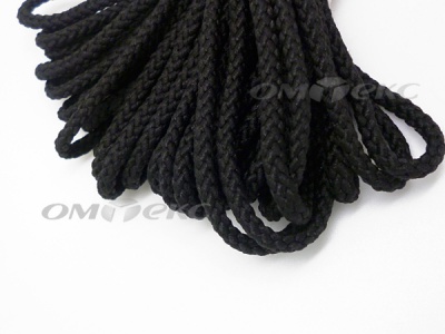 Шнур В-035 4 мм круп.плетение 100 м черный - купить в Рязани. Цена: 156.40 руб.