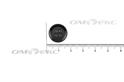 51400/15 мм (4 пр) черные пуговицы - купить в Рязани. Цена: 0.67 руб.