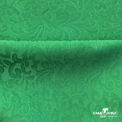 Ткань жаккард королевский, 100% полиэстр 180 г/м 2, шир.150 см, цв-зеленый - купить в Рязани. Цена 293.39 руб.