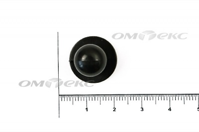 Пуговица поварская "Пукля", 10 мм, цвет чёрный - купить в Рязани. Цена: 2.03 руб.
