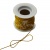 Шнур эластичный для творчества, на бобине (уп.30 м), цв. - золото  - купить в Рязани. Цена: 67.37 руб.