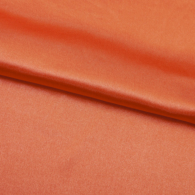 Поли креп-сатин 17-1350, 120 гр/м2, шир.150см, цвет оранжевый - купить в Рязани. Цена 155.57 руб.