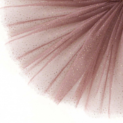 Сетка Глиттер, 24 г/м2, шир.145 см., розовый - купить в Рязани. Цена 118.43 руб.