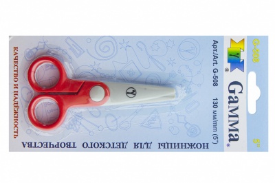 Ножницы G-508 детские 130 мм - купить в Рязани. Цена: 118.32 руб.