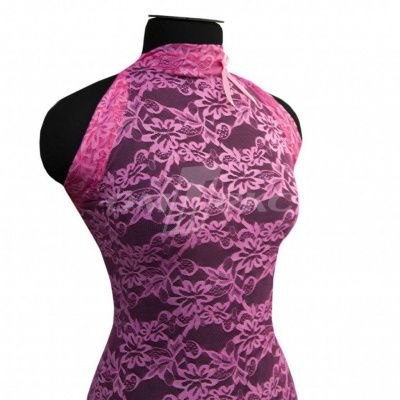 Кружевное полотно стрейч XD-WINE, 100 гр/м2, шир.150см, цвет розовый - купить в Рязани. Цена 1 869.99 руб.