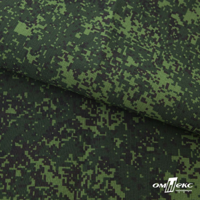 Униформ Рип Стоп 80/20 полиэфир/хлопок, 205 г/м2,  принтованный темно-зеленый, ВО, шир. 150 см - купить в Рязани. Цена 191.15 руб.