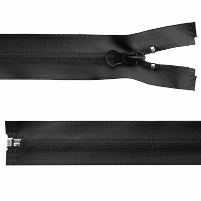 Молния водонепроницаемая PVC Т-7, 100 см, разъемная, цвет чёрный - купить в Рязани. Цена: 61.89 руб.