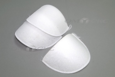 Плечевые накладки ОВ-10, обшитые, цвет белый - купить в Рязани. Цена: 16.83 руб.