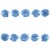 Тесьма плетеная "Рюш", упак. 9,14 м, цвет голубой - купить в Рязани. Цена: 45.87 руб.