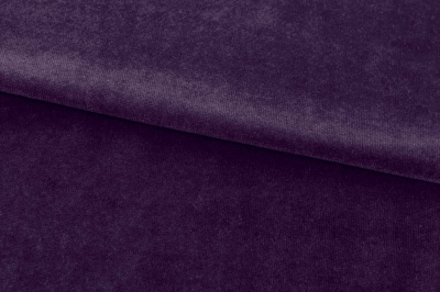 Бархат стрейч, 240 гр/м2, шир.160см, (2,4 м/кг), цвет 27/фиолет - купить в Рязани. Цена 886.02 руб.