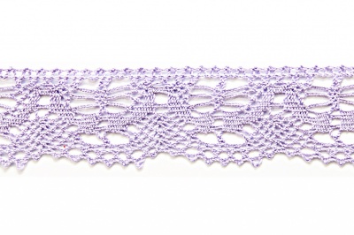 Тесьма кружевная 0621-2063, шир. 40 мм/уп. 20+/-1 м, цвет 107-фиолет - купить в Рязани. Цена: 933.93 руб.