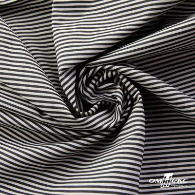 Ткань сорочечная Полоска Кенди, 115 г/м2, 58% пэ,42% хл, шир.150 см, цв.6-черный, (арт.110) - купить в Рязани. Цена 306.69 руб.