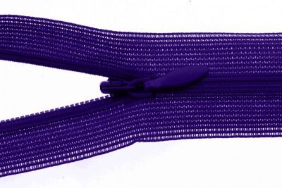 Молния потайная Т3 866, 50 см, капрон, цвет фиолетовый - купить в Рязани. Цена: 8.71 руб.