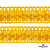 Тесьма декоративная "Самоса" 068, шир. 20 мм/уп. 33+/-1 м, цвет жёлтый - купить в Рязани. Цена: 301.35 руб.