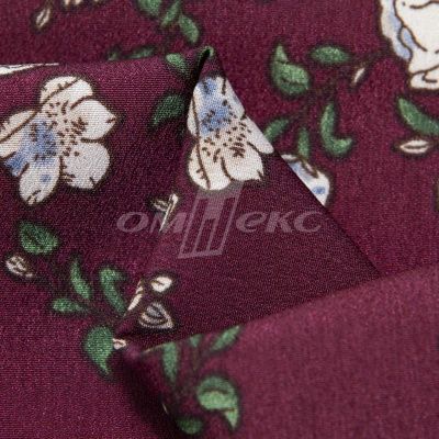 Плательная ткань "Фламенко" 3.3, 80 гр/м2, шир.150 см, принт растительный - купить в Рязани. Цена 317.46 руб.