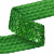 Тесьма с пайетками D4, шир. 35 мм/уп. 25+/-1 м, цвет зелёный - купить в Рязани. Цена: 1 321.65 руб.