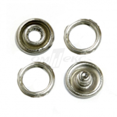 Кнопки рубашечные 10,5 мм никель New Star (кольцо) - купить в Рязани. Цена: 5.80 руб.
