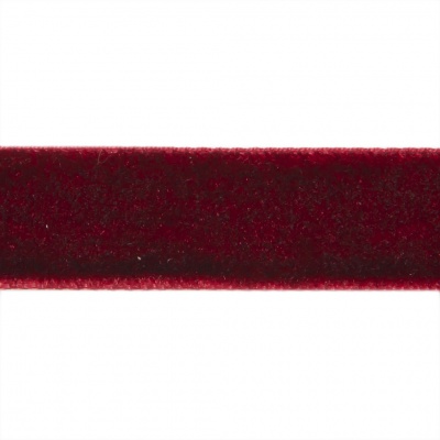 Лента бархатная нейлон, шир.12 мм, (упак. 45,7м), цв.240-бордо - купить в Рязани. Цена: 392 руб.