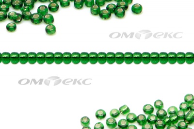 Бисер (SL) 11/0 ( упак.100 гр) цв.27В - зелёный - купить в Рязани. Цена: 53.34 руб.