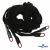 Шнурки #106-01, плоские 130 см, декор.наконечник, цв.чёрный - купить в Рязани. Цена: 43.98 руб.