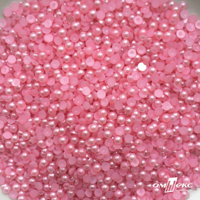0404-5146G-Полубусины пластиковые круглые "ОмТекс", 4 мм, (уп.50гр=2500+/-10шт), цв.101-св.розовый - купить в Рязани. Цена: 63.50 руб.
