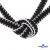 Шнурки #108-4, плоские 130 см, цв.-чёрно/белый - купить в Рязани. Цена: 47.52 руб.