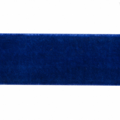 Лента бархатная нейлон, шир.25 мм, (упак. 45,7м), цв.74-василек - купить в Рязани. Цена: 991.10 руб.