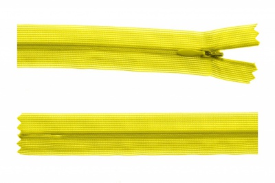 Молния потайная Т3 131, 20 см, капрон, цвет жёлтый - купить в Рязани. Цена: 5.12 руб.