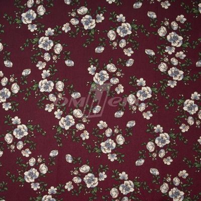 Плательная ткань "Фламенко" 3.3, 80 гр/м2, шир.150 см, принт растительный - купить в Рязани. Цена 317.46 руб.