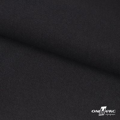 Трикотажное полотно "Монне" 100% полиэстр, 152см, 350 г/м2, чёрный, м - купить в Рязани. Цена 385 руб.